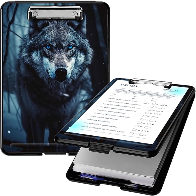 Clipboard with Storage, High Capacity Plastic Storage Clipboard with Low by Qindaiwen