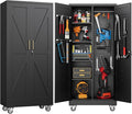 31.5 in Wide Garage Storage Cabinet, Metal Tool Cabinet by GLADIW