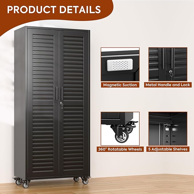Aobabo Metal Storage Cabinet - Image 6