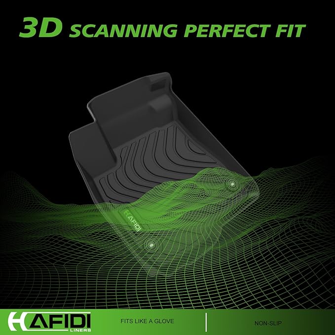 Floor Mats Custom for 2024-2025 Ford Ranger SuperCrew Cab All Weather - Image 3