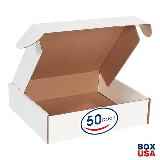 Box USA 12" Deluxe Shipping Boxes 12"L x 11"W x 3"H, Gifts or Bulk Business - Image 2