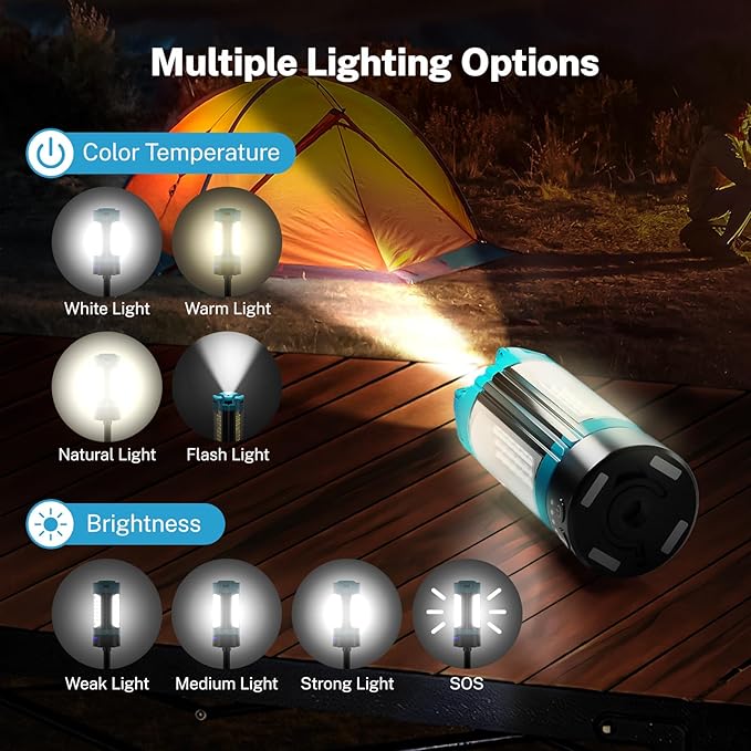 OGERY Rechargeable 10000mAh Camping Light - Image 4