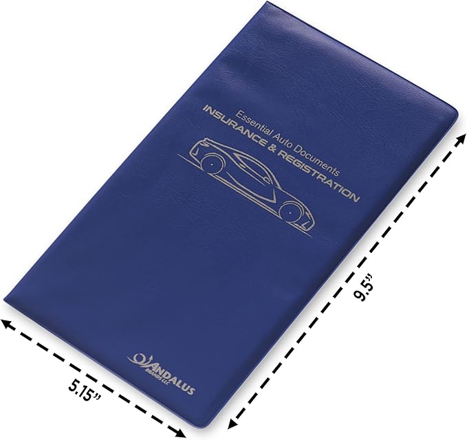 Andalus Auto Registration & Insurance Card Holder Pack of 1, Waterproof - Image 2