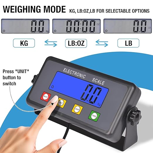 SurmountWay Large Shipping Scale, 440lb/0.35oz Digital Postal Scale - Image 4