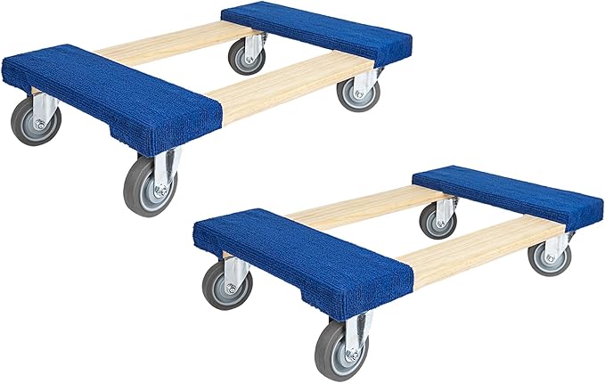 Furniture Dolly 30" x 18" I 4 Wheels Heavy Duty Moving Dollies | Fully by HaulPro