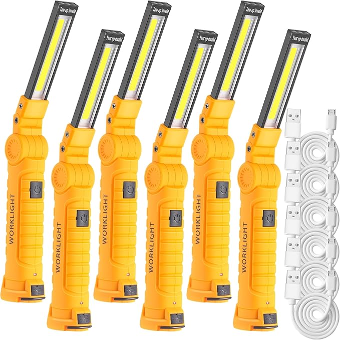 Mudder 6 Pcs LED Work Flashlights by Mudder