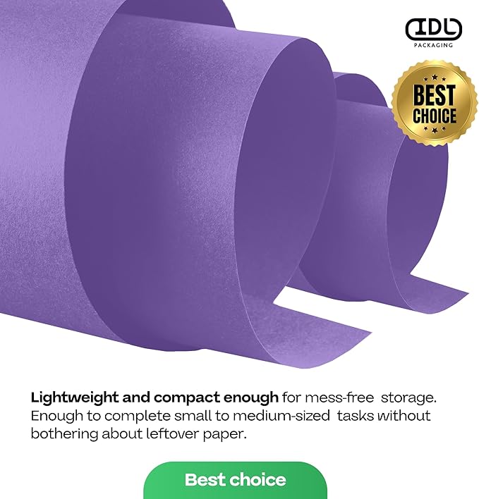 12" x 1200" Purple Kraft Paper Roll - Image 7