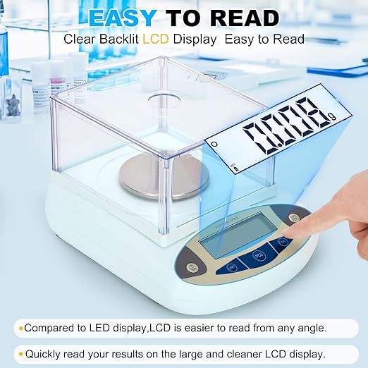 Lab Scale 500g*0.001g, High Precision Accurate Analytical Balance - Image 5