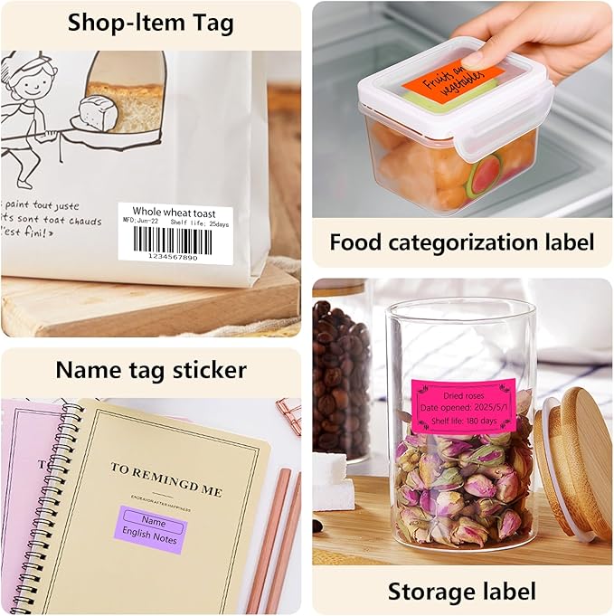 1x2 Inch Thermal Labels, Waterproof Removable Blank Stickers - Image 7