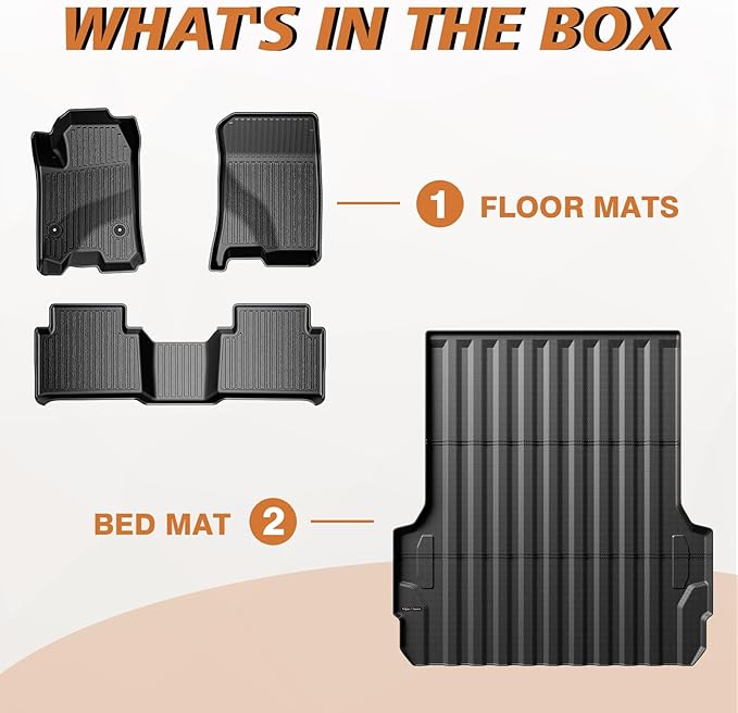 TripleAliners for 2023 2024 2025 2026 Colorado & Canyon Truck Bed Mat and Floor - Image 8