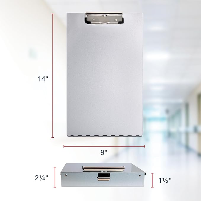 Saunders Metal Clipboard with Storage - Image 2