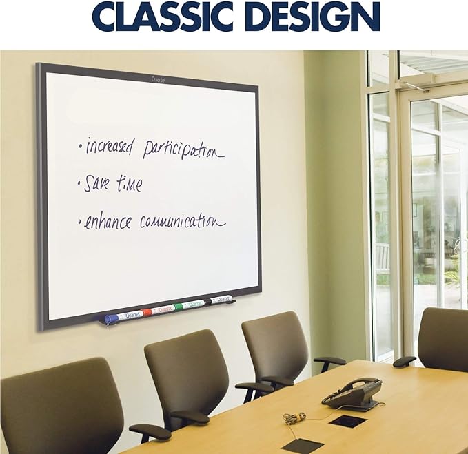 Quartet Magnetic Dry Erase White Board, Nano-Clean Surface Resists Ink Stains - Image 2