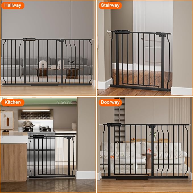 HOOEN 30" Tall Extra Wide Baby Gate - Image 6