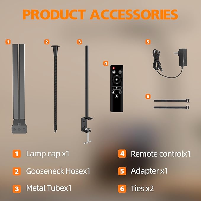 Desk Lamp Home Office, 15W Dual Screen Monitor Light - Image 7