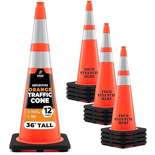 Xpose Safety 36 Inch Orange Traffic Cones by XposeSafety