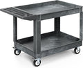 YITAHOME Utility Cart on Wheels, 550 lbs 2 Shelf Heavy Duty Rolling Carts by YITAHOME