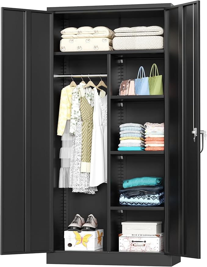 INTERGREAT Metal Wardrobe Closet by INTERGREAT