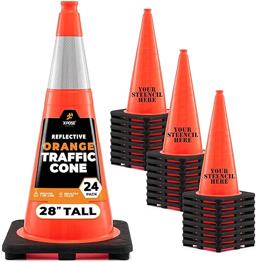 Xpose Safety 28 Inch Orange Traffic Cones by XposeSafety