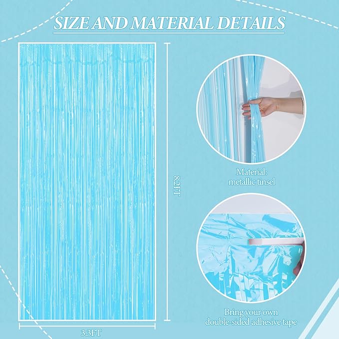3 Pack Foil Fringe Backdrop - Image 2