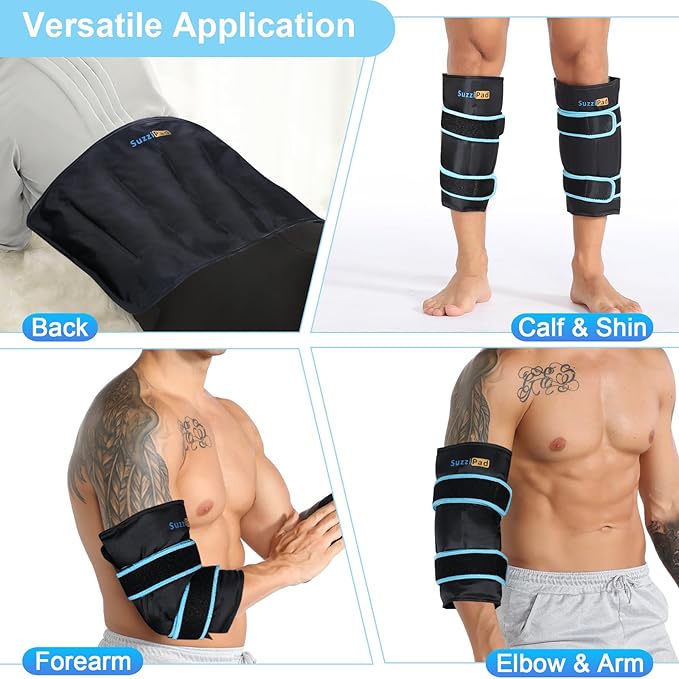 SuzziPad 360° Cold Pack for Calf, Arm & Elbow – Ice Wrap - Image 5