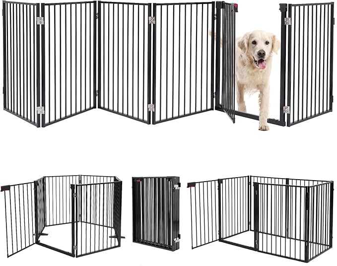 Metal Freestanding Dog Gates by FurggisPet