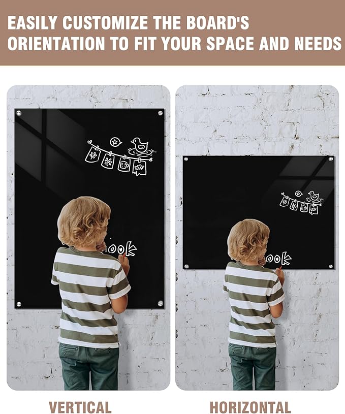 Mifuro Magnetic Glass Whiteboard，48"x36" Wall Mounted Frameless Dry Erase Board - Image 8