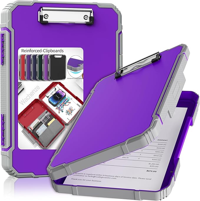 Thicker Clipboard with Storage, Internal Pen Pouch Included, A4 / Letter Size by Unknown