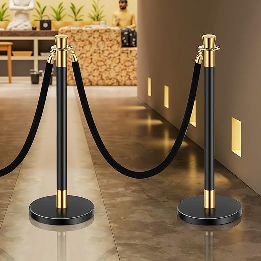 VEVOR Stanchions and Velvet Ropes, Stainless Steel Stanchion Post Queue - Image 8
