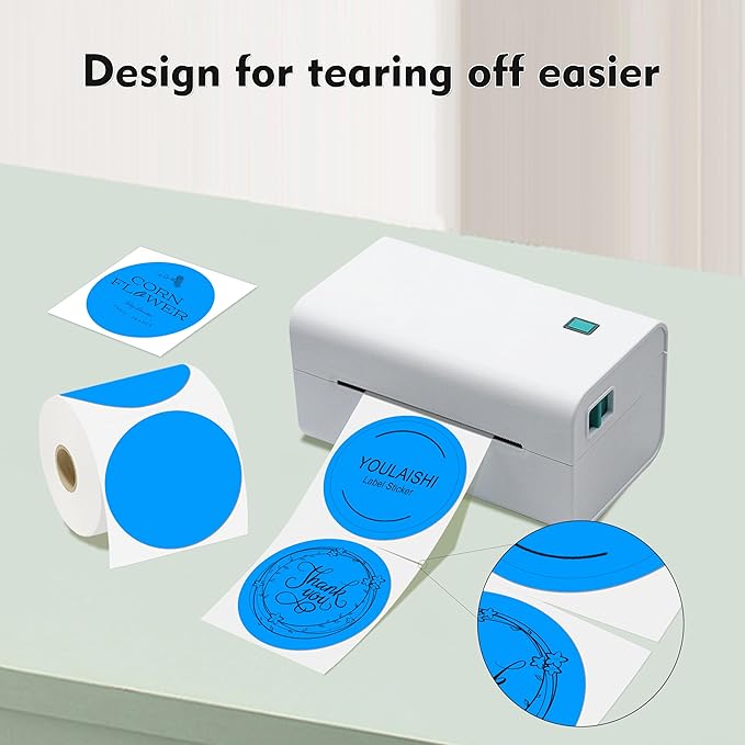 3 X 3 Inch Color Coding Dot Labels Circle Thermal Printable Waterproof 500 Pcs - Image 2