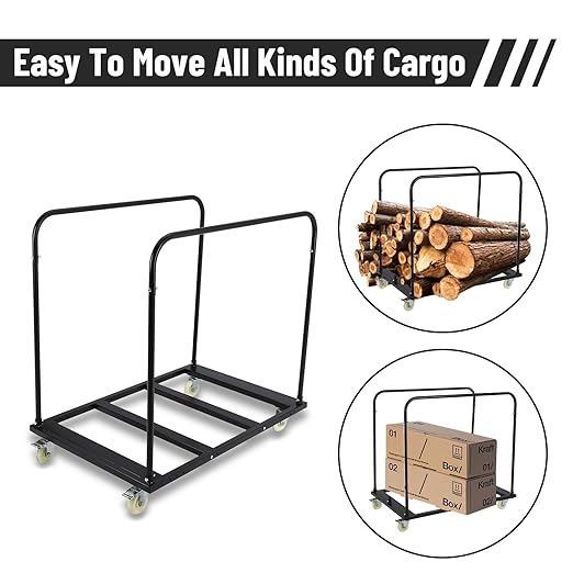 Folding Table Cart, 1800 LBS Heavy Duty Table Trolley - Image 3