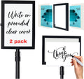 2 PACK Double-Sided Adjustable Heavy Duty Pedestal Sign Holder Stand by Unknown