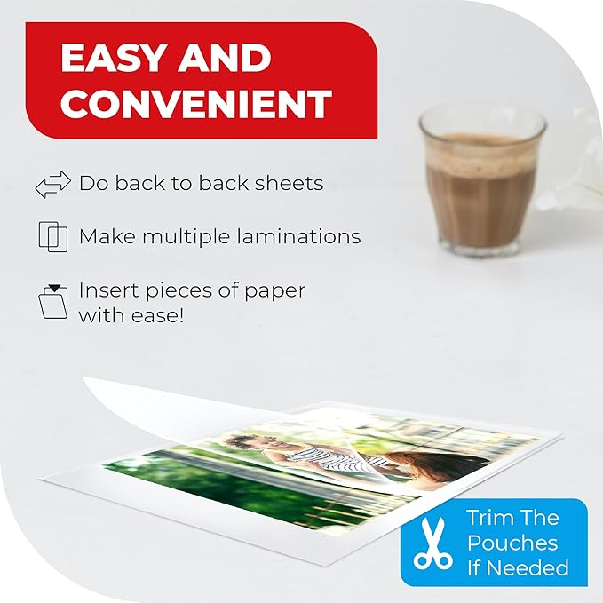 5MIL Thermal Laminating Sheets 9x11.5 inch, Letter Size Dry-Erase Friendly - Image 4
