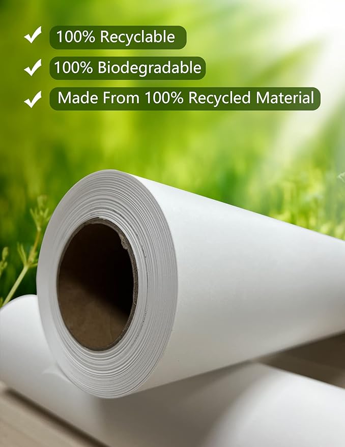 Kraft Paper Roll 24" x 98ft, Unwaxed & Uncoated - Image 2