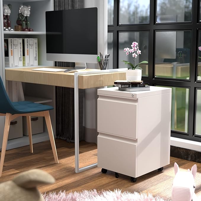 METAN 2 Drawer File Cabinet - Image 2