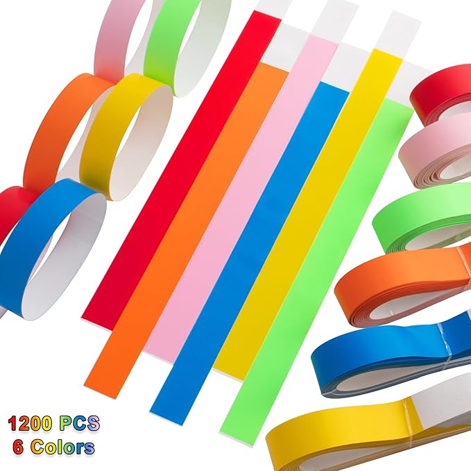 1200 Pcs Plastic Paper Wristbands - Image 7