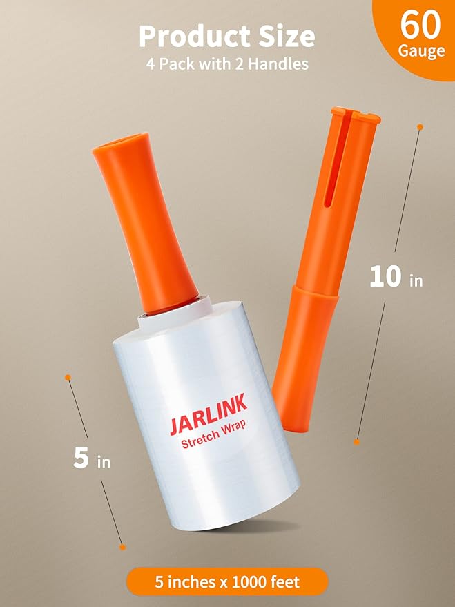 JARLINK 4 Pack Plastic Film Roll - Image 2