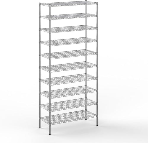 18" Deep x 42" Wide x 96" Height Wire Shelving Kit | 10-Tier | NSF Commercial by Regal+Altair