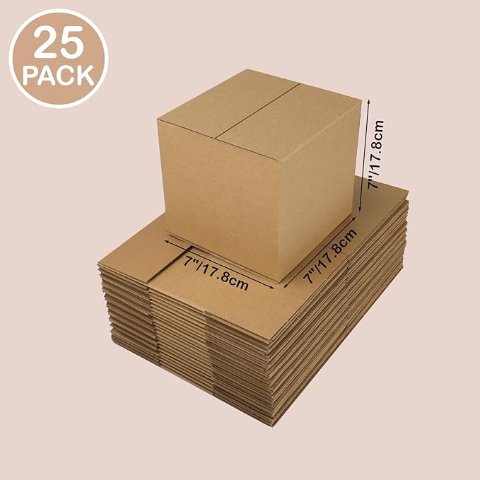 EdenseeLake 7x7x7 inches Shipping Boxes Small Cardboard Boxes - Image 2