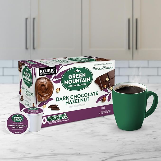 Green Mountain Coffee Roasters Dark Chocolate Hazelnut Coffee, Keurig Single - Image 9