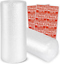 2-Pack Bubble Cushioning Wrap Rolls, 3/16" x 15" x 72' ft Total, Perforated 12" by PacificMailer