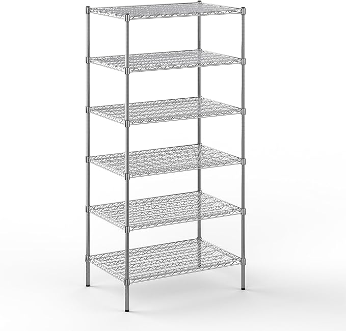 24" Deep x 36" Wide x 74" Height Wire Shelving Kit | 6-Tier | NSF Commercial by Regal+Altair