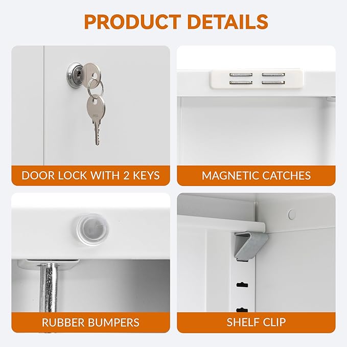 BESFUR Metal Storage Cabinet - Image 5