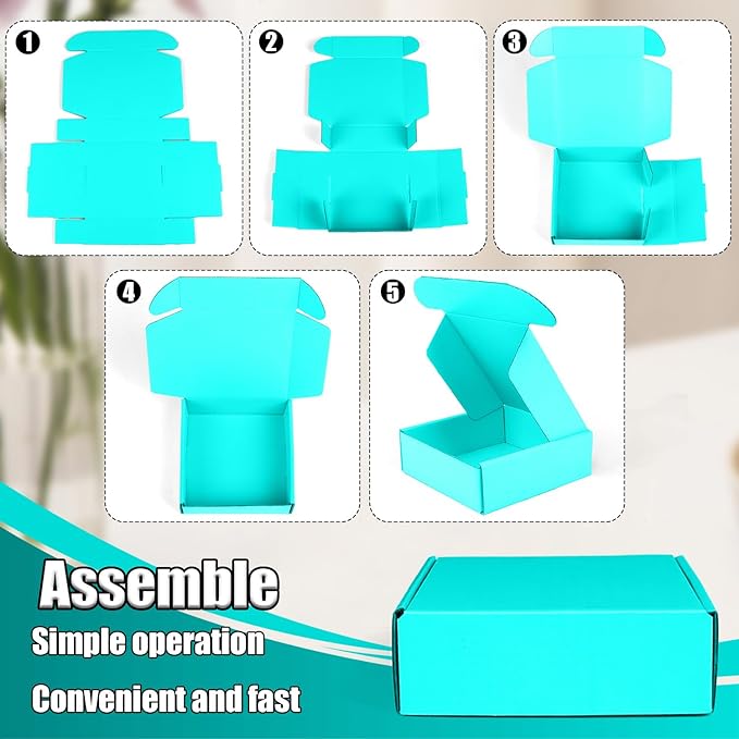 Small Shipping Boxes, 50 Pack Cardboard Box Corrugated Mailer Boxes Small - Image 4