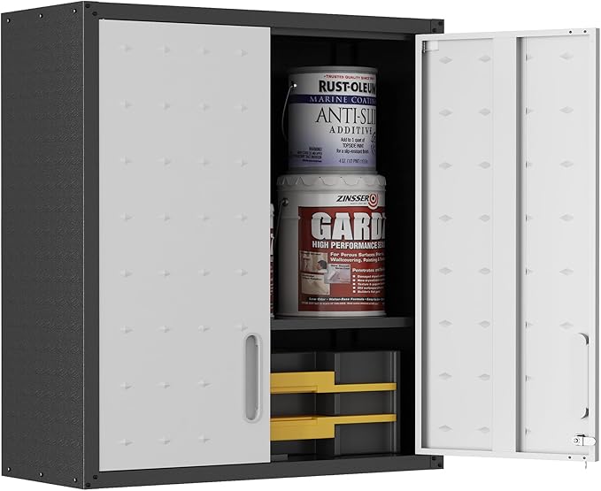 Garage Wall Cabinet Metal Storage Cabinet by OPTYMIRA