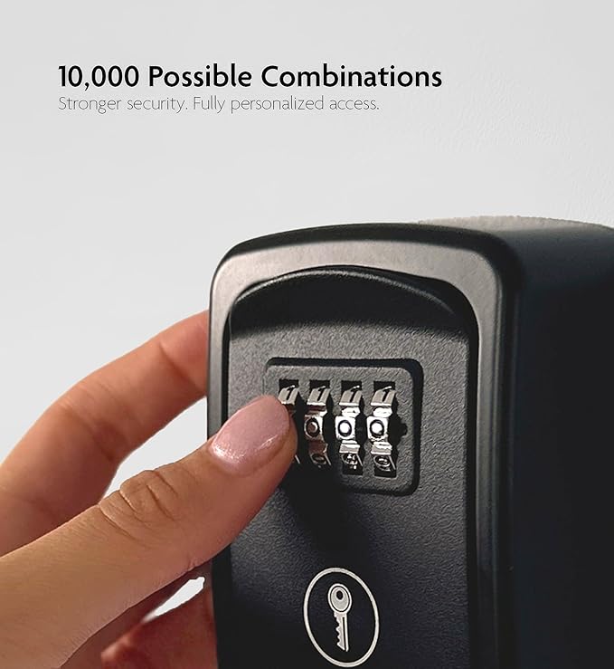 Iron Lock® Wall Mount Key Lock Box – Waterproof Heavy Duty Metal Lock Box - Image 2
