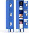 3 Doors Locker for Employees, Metal Locker Storage Cabinet for Home Office by BIZOEIRON