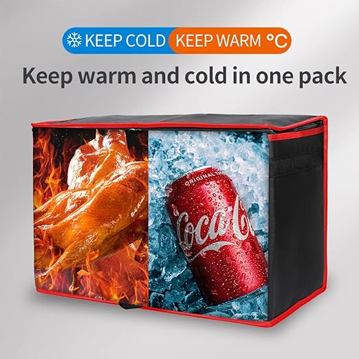 Bodaon Insulated Food Delivery Bag, XX-Large Reusable Grocery Shopping Bags - Image 3