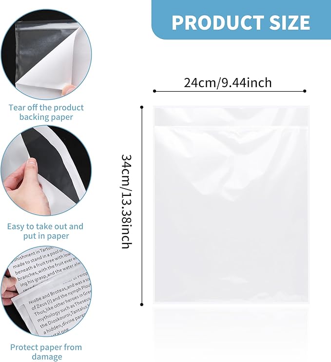 souG 100Pcs Self Adhesive Display Pockets - Image 5