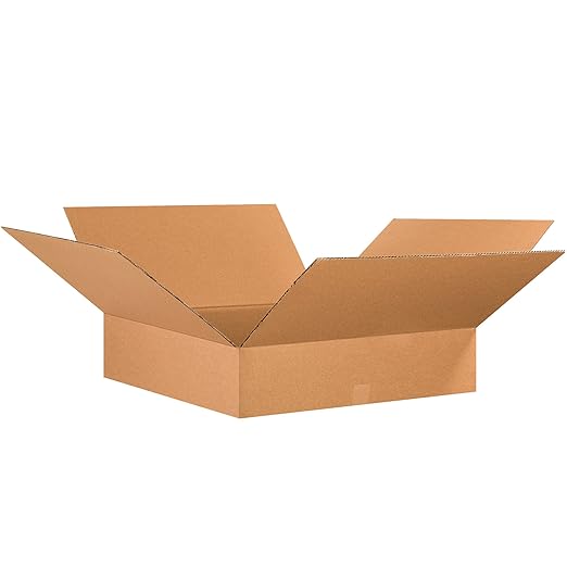 TAPE LOGIC 26x26x8 Flat Corrugated Boxes, 26L x 26W x 8H, Storage Box by TapeLogic