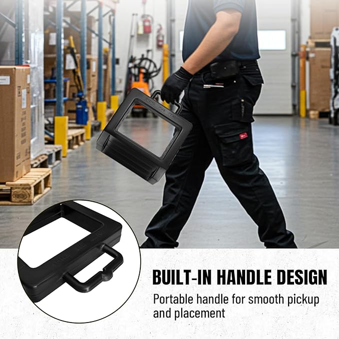 ROBLOCK 2 Pack Rubber Pallet Jack Chock Heavy Duty Wheel Chock, Pallet Jack - Image 5